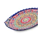 Lagan, geschnitzt, oval, KaraKalam KO1, Rishtan Keramik, 34 х 42 cm