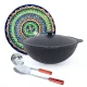 Set - Kasan 12 l + Servierplatte Ø 37 cm + Schaumlöffel 48 cm + Schöpfkelle 48 cm