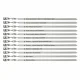 Set aus 12 Spießen 50 cm, mit Gravur - Philosophie des Rauchs