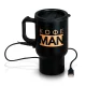 Термокружка с USB - Кофе man, нержавеющая сталь, 450 мл