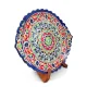 Lagan, geschnitzt, oval, KaraKalam KO3, Rishtan Keramik, 34 х 42 cm