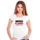 T-Shirt für Frauen - Design Nikogda ne sdayus, Baumwolle