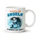Tasse - Geboren zum Angeln, Keramik, 330 ml
