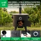 Feuerofen Utschak Ø 49 cm mit Abzugsrohr, für Kasan 22 L, Thermometer, Ofenplatte