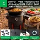 Utschak Feuerofen Ø 44 cm + Gusseisen-Kasan 16 l, Ø 46,5 cm, runder Boden + Küchenzubehör, Usbekischer Kochtopf aus Gusseisen