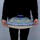 Lagan mit Deckel- KaraKalam LK-002, Rischtan Keramik, Ø 42 cm