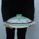 Pfannkuchenteller mit Deckel- KaraKalam TK-093, Rischtan Keramik, Ø 37 cm
