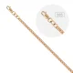 Kette, Rotgold 585°, Länge 40 cm, Ø 0,5 mm, Breite 2,5 mm