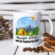 Tasse - Weniger alltag, mehr abenteuer!, Keramik, 330 ml