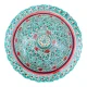 Pfannkuchenteller mit Deckel- KaraKalam TK-093, Rischtan Keramik, Ø 37 cm