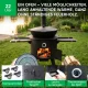 Utschak Feuerofen Ø 49 cm + Gusseisen-Kasan 22 L, flacher Boden + Küchenzubehör, Usbekischer Kochtopf aus Gusseisen