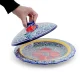 Pfannkuchenteller mit Deckel- KaraKalam TK-021, Rischtan Keramik, Ø 37 cm