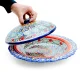Pfannkuchenteller mit Deckel- KaraKalam TK-052, Rischtan Keramik, Ø 37 cm