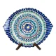 Lagan, geschnitzt, oval, Mehrob M, Rishtan Keramik, Ø 42-35 cm