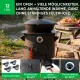 Utschak Feuerofen Ø 40 cm + Gusseisen-Kasan 12 L, flacher Boden + Küchenzubehör, Usbekischer Kochtopf aus Gusseisen