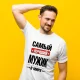 Футболка мужская - дизайн Самый лучший в мире мужик, хлопок