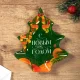 Тарелка новогодняя - С Новым Годом, стекло, 19,5 х 16,5 х 1,8 см