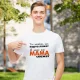 T-Shirt für Männer - Design Ya zhivu kak mama skazhet, Baumwolle