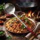 Usbekische  Schaumlöffel für Plov 48 cm, mit Gravur -  Schaumlöffel für großen Plov