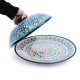 Lagan mit Deckel- KaraKalam LK-007, Rischtan Keramik, Ø 42 cm