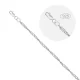 Armband, Silber 925°, Länge 17 cm, Ø 0,5 mm, Breite 3,02 mm, 2,2 g