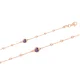 Damenarmband, Rotgold 585°, Zirkonia, Länge 19 cm