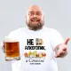 T-Shirt für Männer - Design Ne alkogolik, a somele, Baumwolle
