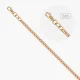 Kette, Rotgold 585°, Länge 40 cm, Ø 0,5 mm, Breite 2,5 mm