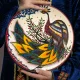 Lagan - Feuervogel X1, Rischtan-Keramik, Ø 42 cm